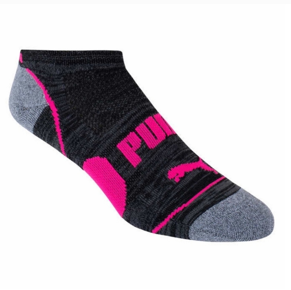 NWT Puma Ladies No Show Sock,‎ 10-pair Black 5-9.5 - Picture 4 of 6
